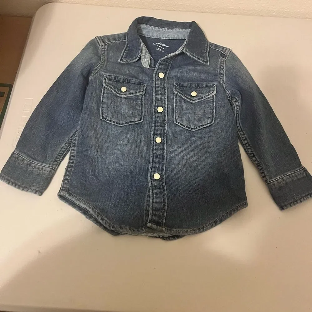 Baby GAP Kids Blue Denim Shirt